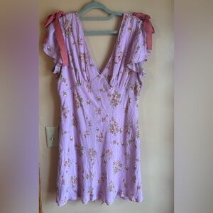 Wild Fable Lavender Floral Mini Dress